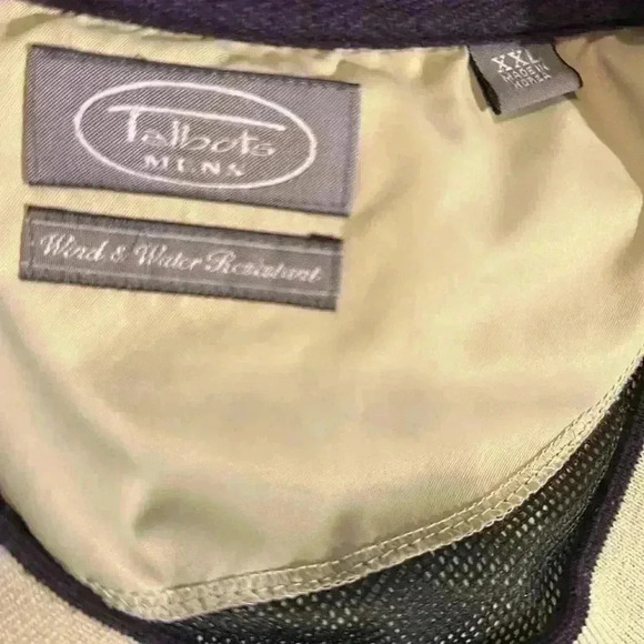 Talbots Men’s Wind and Water Resistance Pull-over-Size XXL - Picture 3 of 4